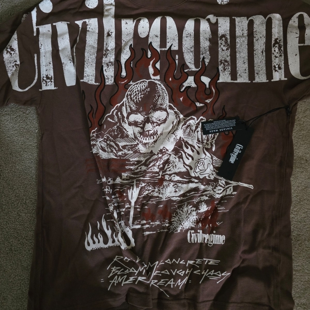 Civil Regime SKULL TEE NEW*